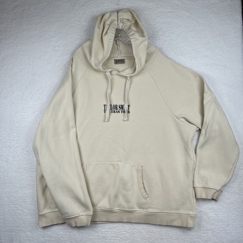 TAYLOR SWIFT 2024 The Eras Tour Official Merchandise Cream Hoodie 4XL Oversized